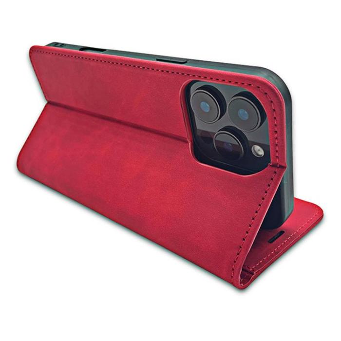 OEM - Motorola Moto E13 Plånboksfodral Smart Suede - Röd