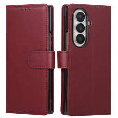 A-One Brand - Galaxy Z Fold7 Plånboksfodral Med Handledsrem - Vinröd