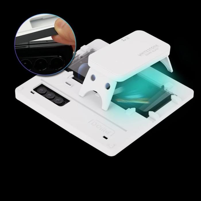 Whitestone - [2-Pack] Whitestone Galaxy Z Fold 5 Härdat Glas Skärmskydd Dome