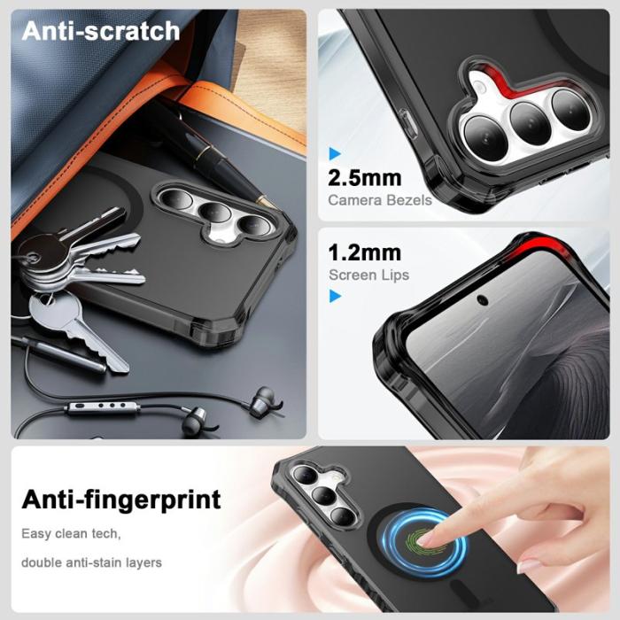 OEM - Mobilskal för Samsung Galaxy S26 Plus Magnetiskt PC + TPU - Svart