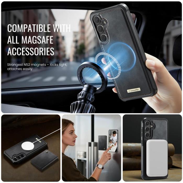 Caseme - CaseMe Mobilskal för Samsung Galaxy S26 Plus Magnetiskt PC + TPU - Svart