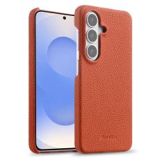 Melkco - MELKCO Mobilskal f&ouml;r Samsung Galaxy S26 &Auml;kta l&auml;der Magnetiskt PC - Orange