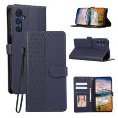 OEM - Mobilskal f&ouml;r Samsung Galaxy S26 Konstl&auml;der med handledsrem - Bl&aring;