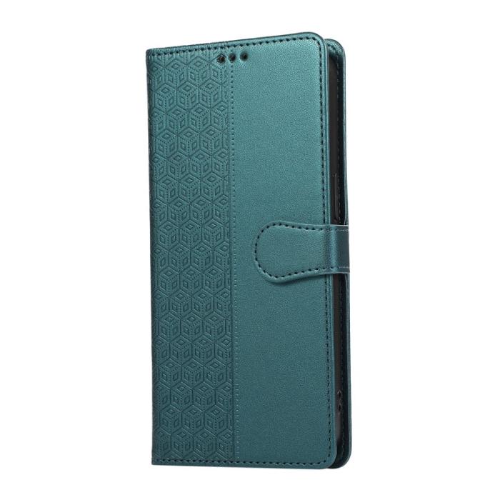 OEM - Mobilskal för Samsung Galaxy S26 Konstläder med handledsrem - Grön