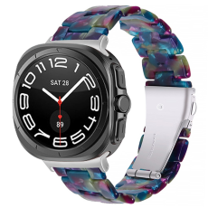 A-One Brand - Galaxy Watch 8/8 Classic (40/44/46mm) Armband Acrylic Resin - Lila Grön