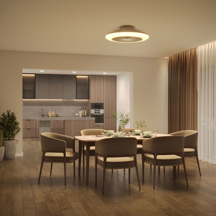 Philips - Philips Amigo Takfläkt med LED-belysning Varm-/kallvitt 4000 lm