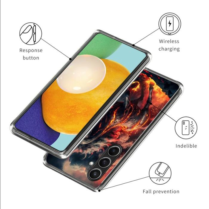 OEM - Mobilskal för Samsung Galaxy S26 Plus Tryckt IMD Shockproof TPU - Eldhäst