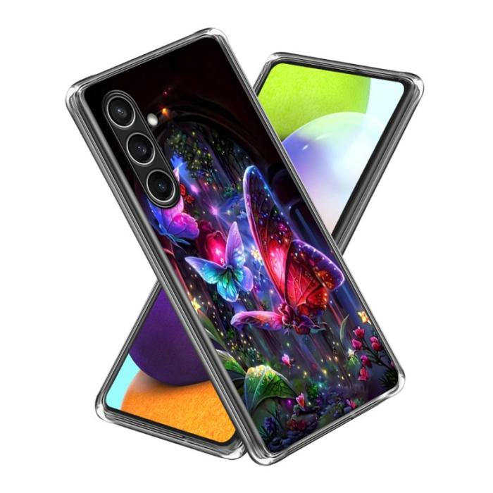 OEM - Mobilskal för Samsung Galaxy S26 Plus Tryckt mönster Shockproof TPU - Drömfjäril
