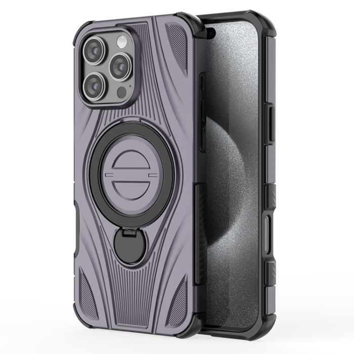 A-One Brand - iPhone 16 Pro Max Mobilskal MagSafe Magnetic Kickstand - Lila