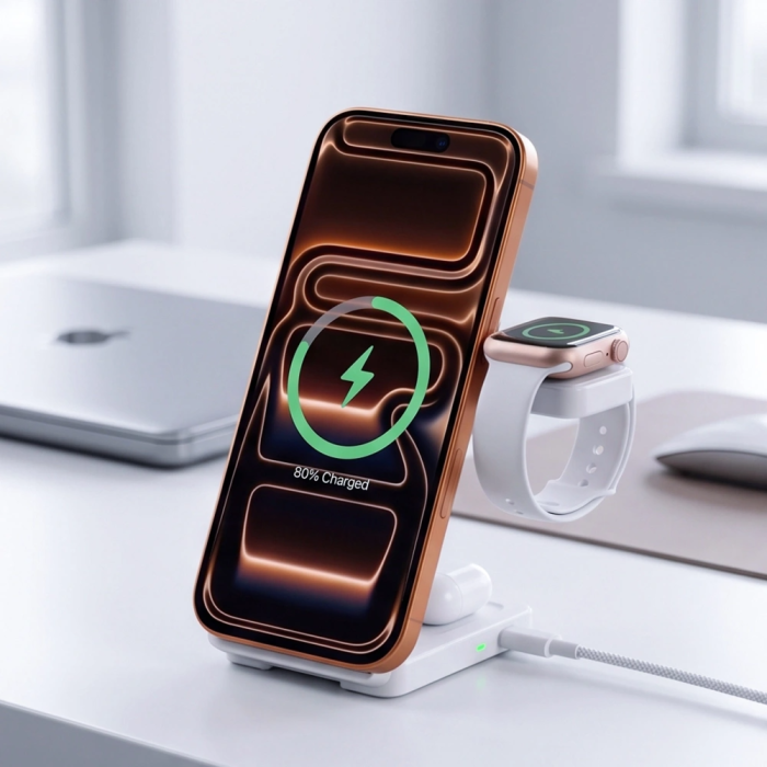 Tech-Protect - Tech-Protect Qi2.2 MagSafe Trådlös Laddare För iPhone/Apple Watch/AirPods