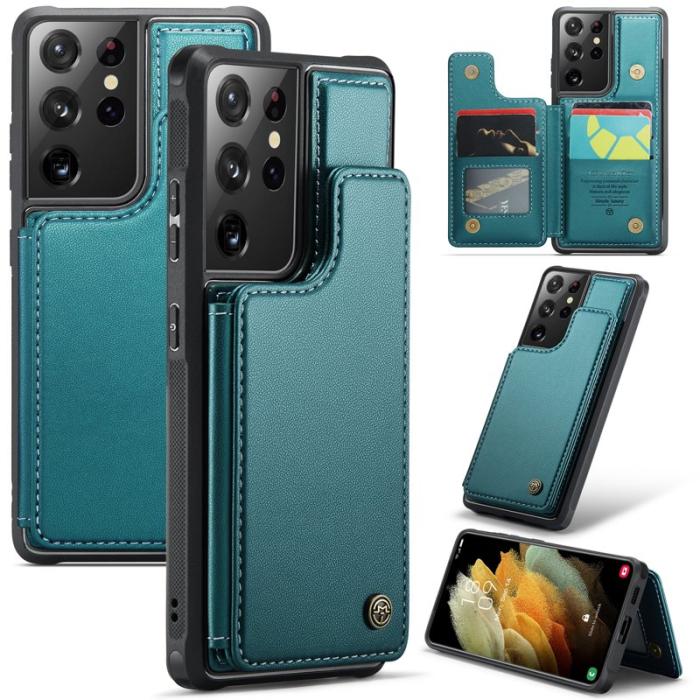 Caseme - CASEME C22 Fodral för Samsung Galaxy S21 Ultra 5G Grön