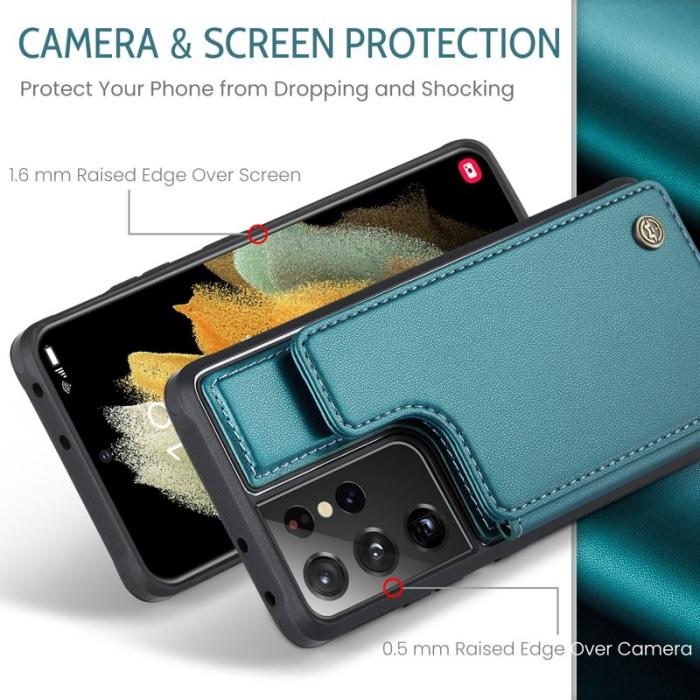 Caseme - CASEME C22 Fodral för Samsung Galaxy S21 Ultra 5G Grön