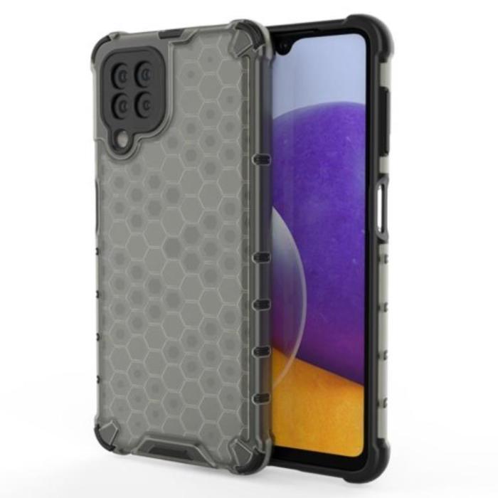 OEM - Galaxy A22 4G Mobilskal HoneyComb - Svart