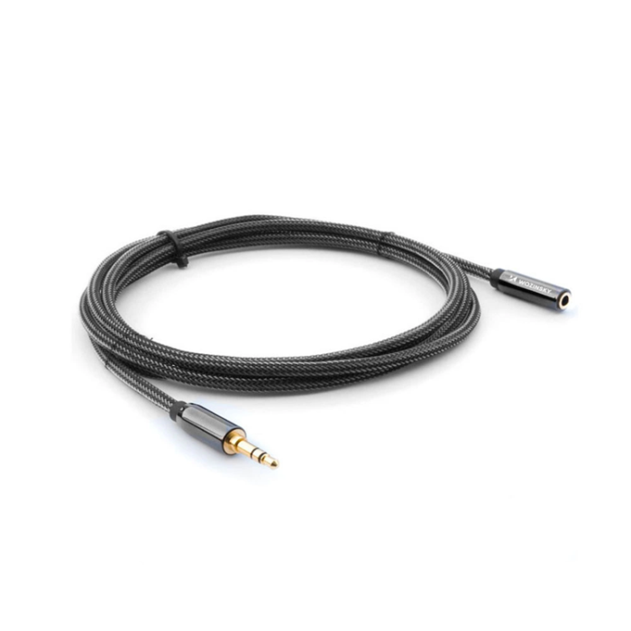 Wozinsky - Wozinsky Förlängnings AUX Kabel Mini Jack 3m - Svart