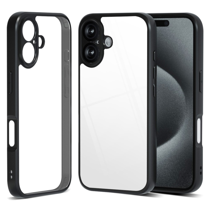 IBMRS - IBMRS iPhone 17 Mobilskal Anti-Fall Soft - Transparent/Svart