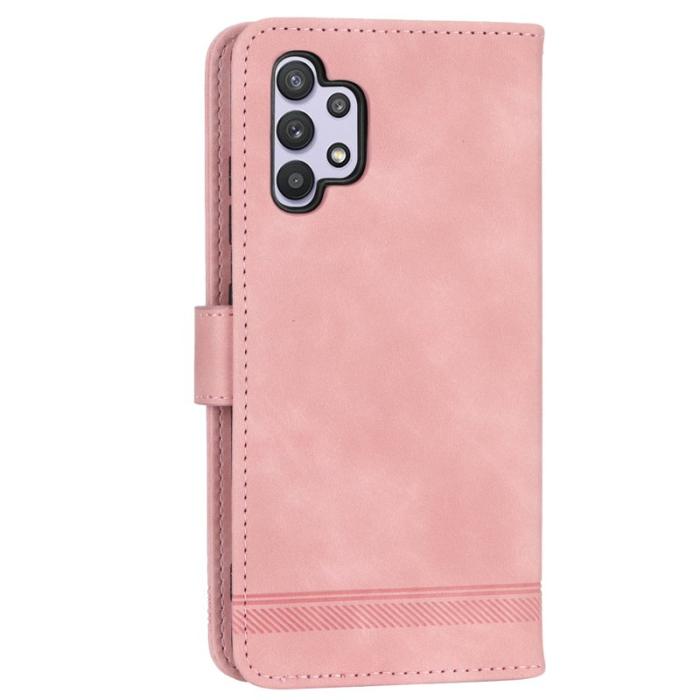 DIERFENG - DIERFENG DF-03 Plånboksfodral för Samsung Galaxy A32 5G - Konstläder - Rosa