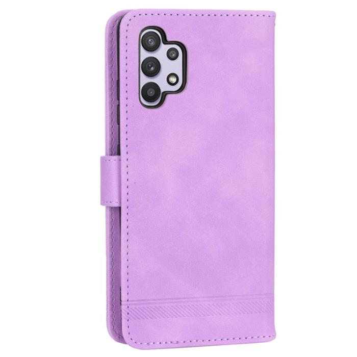 DIERFENG - DIERFENG DF-03 Konstläder Plånboksfodral för Samsung Galaxy A32 5G - Lila