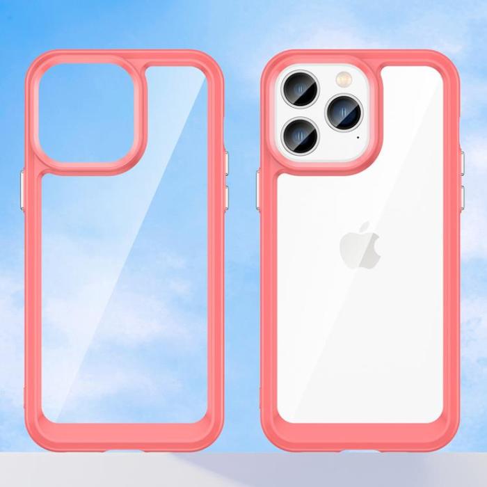 OEM - iPhone 14 Pro Skal Outer Space - Röd