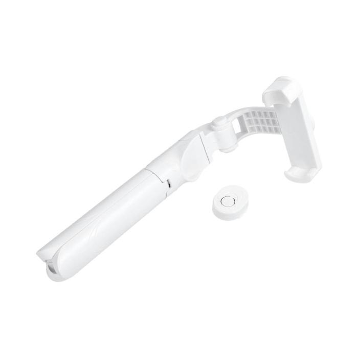 Forcell - Combo Bluetooth Selfiestick med Stativ och Fjärrkontroll - Vit