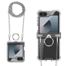 GKK - GKK Samsung Galaxy Z Flip7 FE 5G Fodral - Klar - Silver