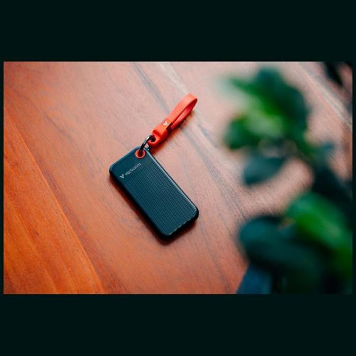 Verbatim - Verbatim Extern hårddisk Pocket SSD 256GB USB-C 3.2 Gen 2 - Svart/Röd