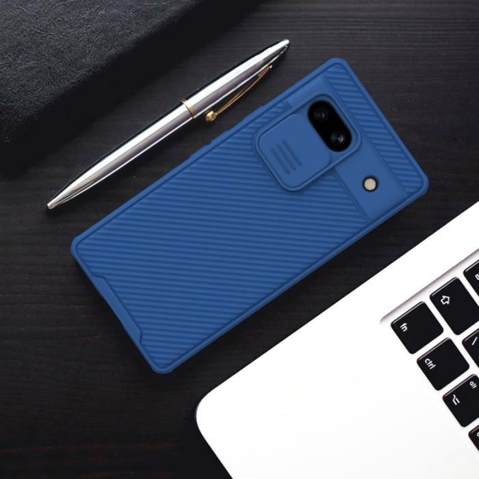Nillkin - NILLKIN CamShield Pro Mobilskal till Google Pixel 7a med Kamera Skydd - Blå