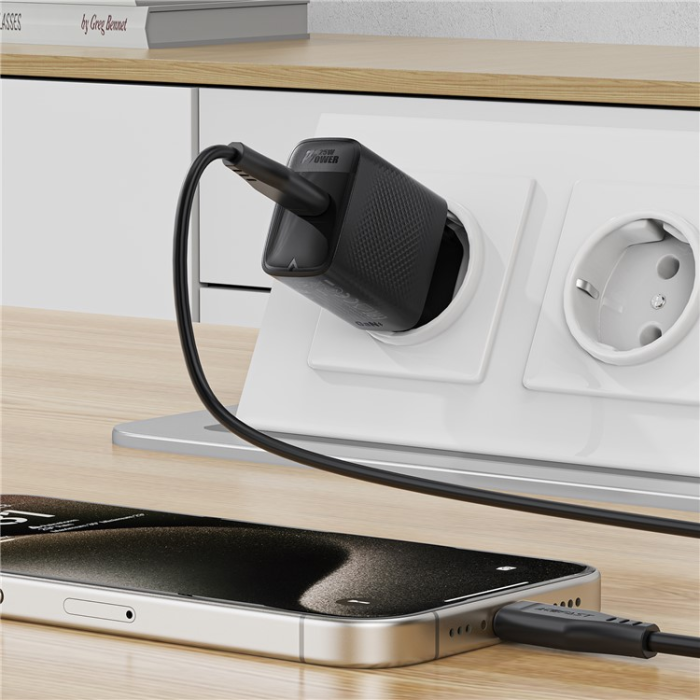 Acefast - ACEFAST GaN Snabbladdare 25W USB-C PD EU A104 - Svart