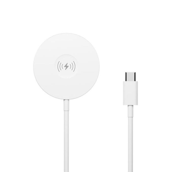 Forever - Forever 3i1 MagSafe Trådlös Laddare 15W Magnetisk MAWC-400 Vit