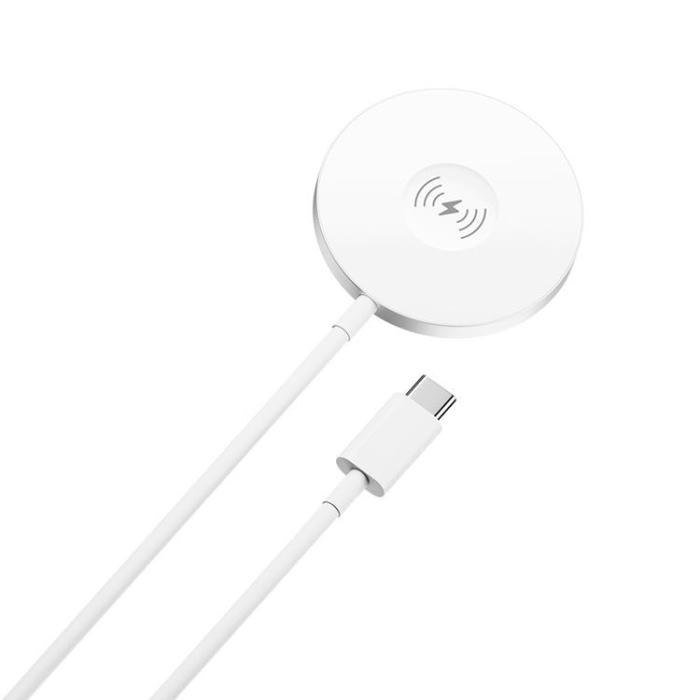 Forever - Forever 3i1 MagSafe Trådlös Laddare 15W Magnetisk MAWC-400 Vit