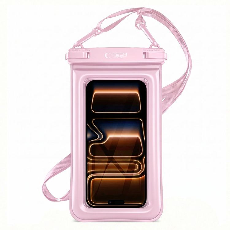 Tech-Protect Universala Vattentät Mobilfodral UWC7 - Rosa