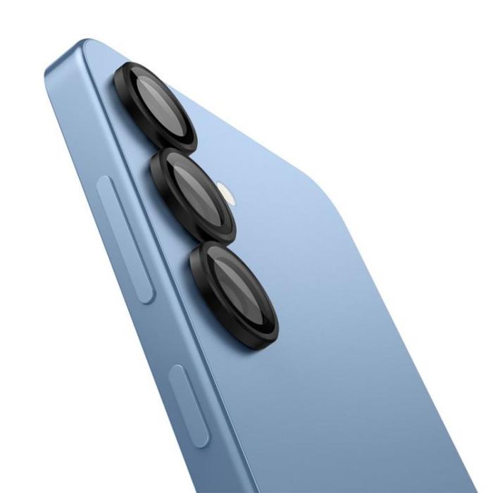 Spigen - [2-Pack] Spigen Galaxy S25 Plus Kameralinsskydd Härdat glas EZ Fit