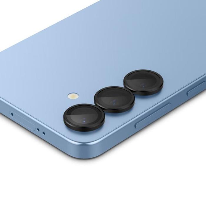 Spigen - [2-Pack] Spigen Galaxy S25 Plus Kameralinsskydd Härdat glas EZ Fit