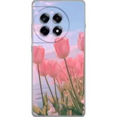 Gustaf - Mobilskal till OnePlus 12R med Rosa Tulpaner