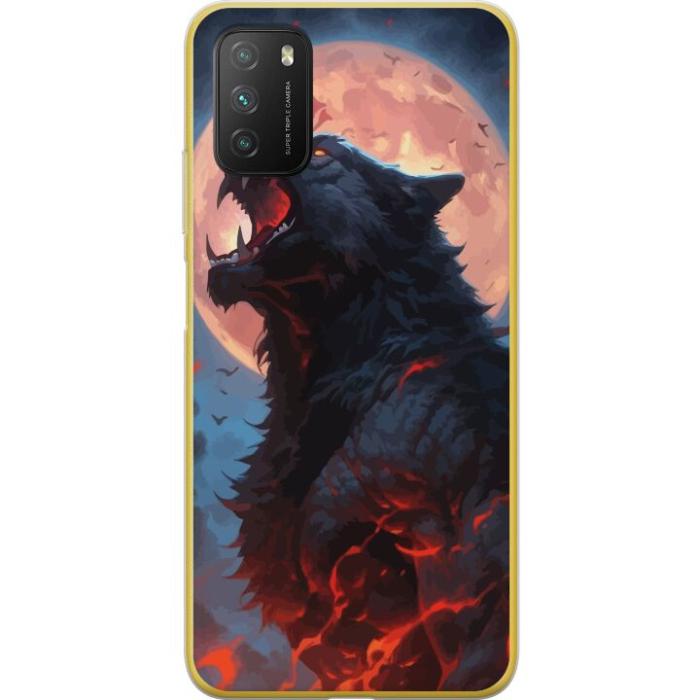 iSecrets - Mobilskal till Xiaomi Poco M3 med Ylande varg