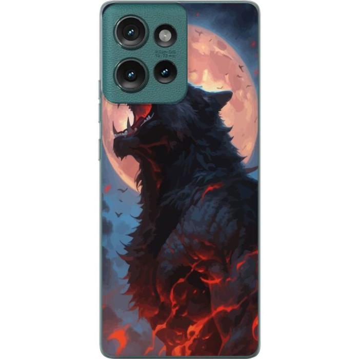 iSecrets - Mobilskal till Motorola Edge 50 med Ylande varg