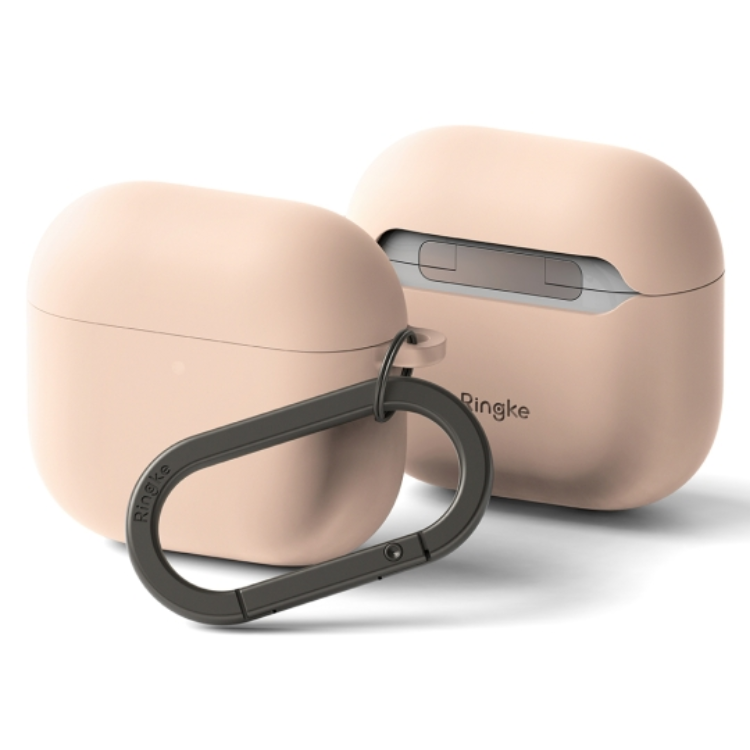 Ringke Airpods 4 Skal Silikon - Rosa Sand | 2353 | AlltMobil