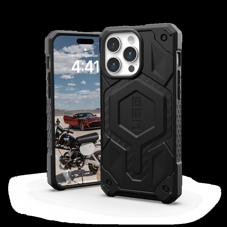 UAG iPhone 15 Pro Max Mobilskal Magsafe Monarch Pro - Carbon Fiber | 2353 | AlltMobil