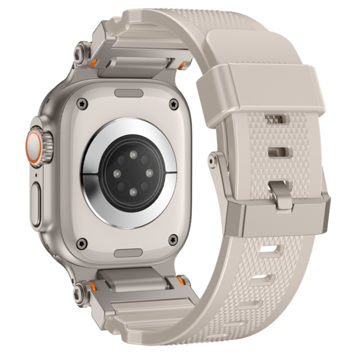 A-One Brand - Apple Watch 42/44/45/46/49mm Armband Silikon - Starlight