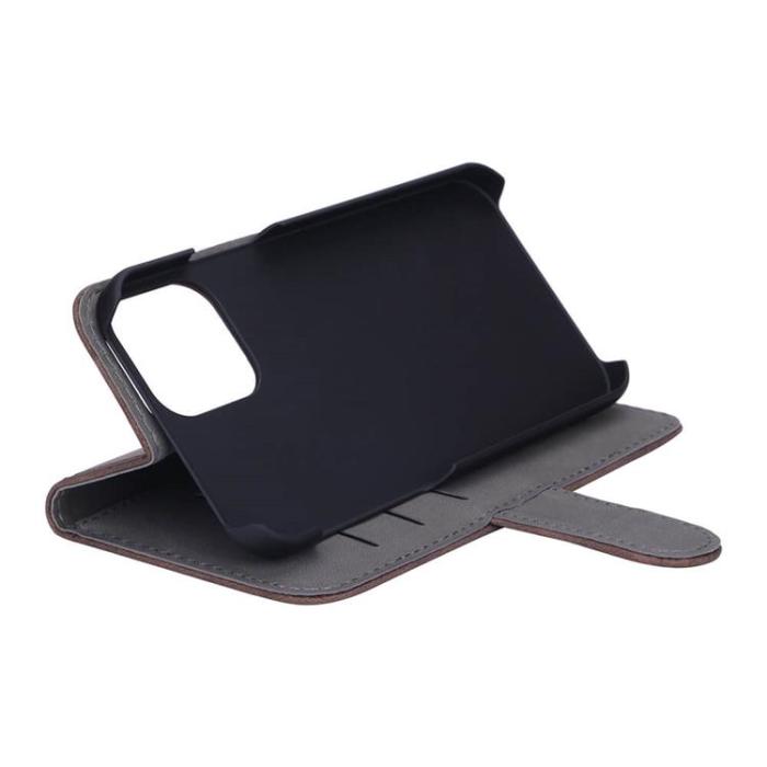 GEAR - GEAR MobilPlånboksfodral Nubuck PU iPhone 12 / 12 Pro - Brun
