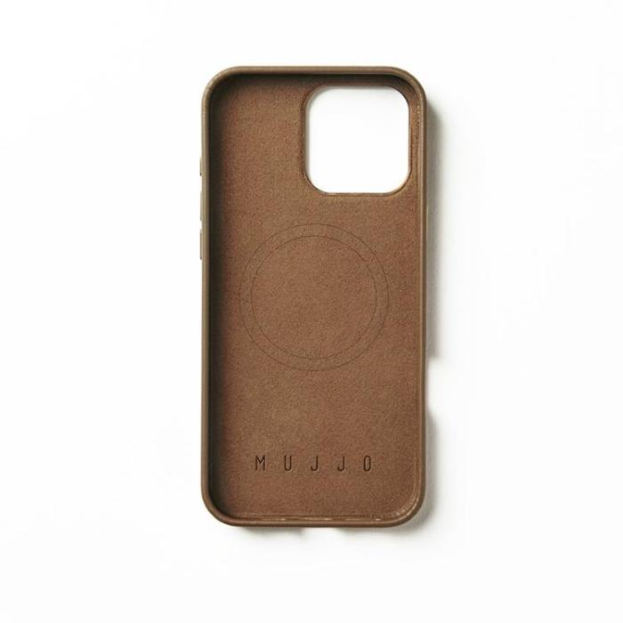 Mujjo - Mujjo iPhone 16 Pro Max Mobilskal MagSafe Läder - Tan