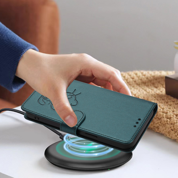 A-One Brand - OnePlus 15 5G Konstläder Plånboksfodral Love Cat Pattern Imprint