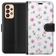 iSecrets - Plånboksfodral till Samsung Galaxy A33 5G med Blommor och fjärillar