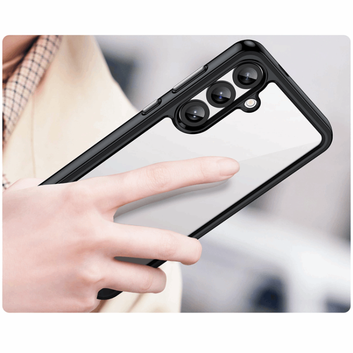 OEM - Galaxy S25 Mobilskal Outer Space med Ram - Svart