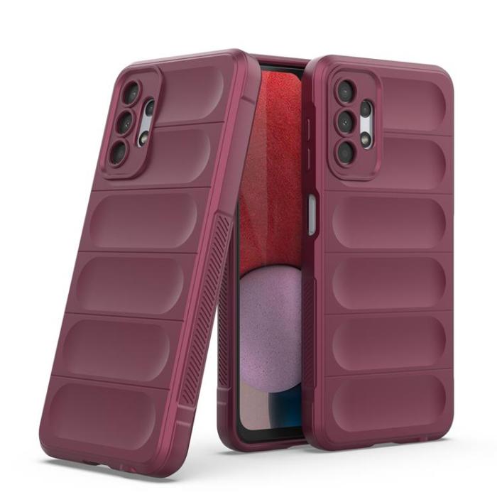 OEM - Galaxy A13 5G/A04s 4G Skal Magic Shield Flexible Armored - vinröd