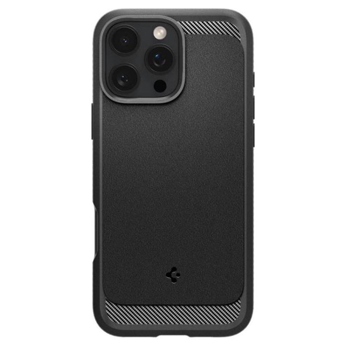 Spigen - Spigen iPhone 16 Pro Max Mobilskal Magsafe Rugged Armor - Svart