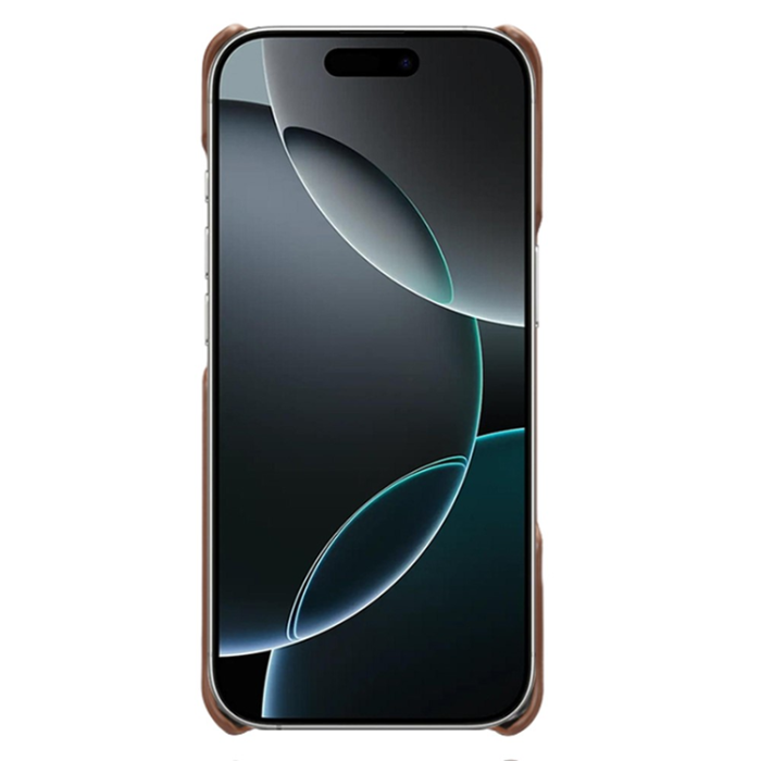 A-One Brand - iPhone 17 Pro Max Mobilskal Korthållare Dual - Brun