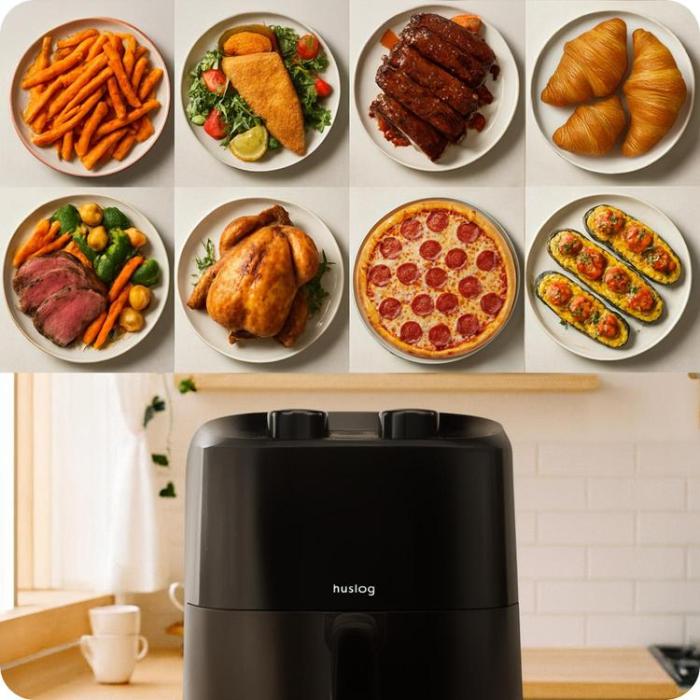 Huslog - Huslog Air Fryer 1400W HUS1058 - Svart