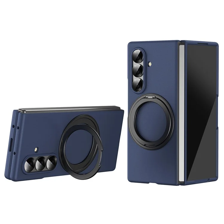 Galaxy Z Fold7 5G Mobilskal Ring Kickstand Hård PC - Blå | 2353 | AlltMobil
