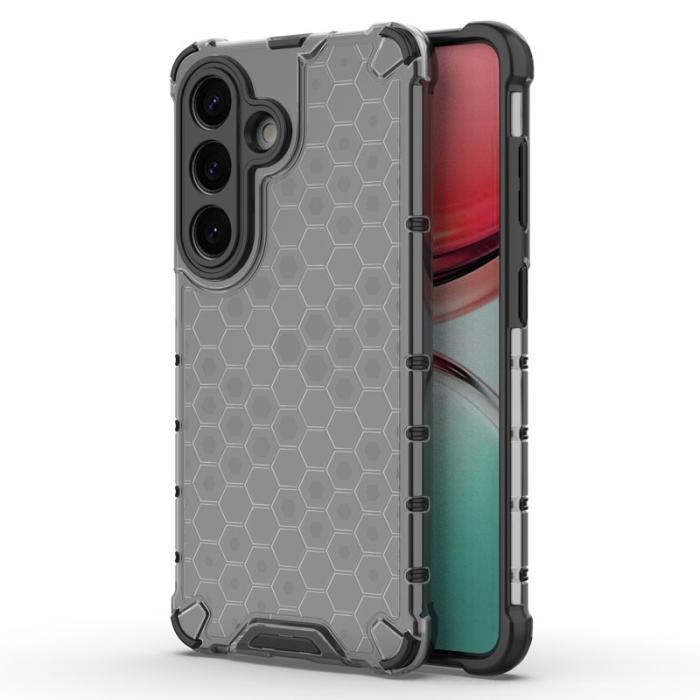 OEM - Samsung Galaxy S26/S26 Pro Skal Plast Honungskaka Form - Svart
