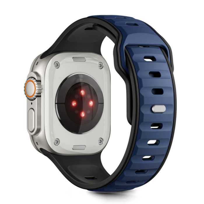 Tech-Protect - Tech-Protect Apple Watch (44/45/46/49mm) Armband Icon - Svart/Marinblå